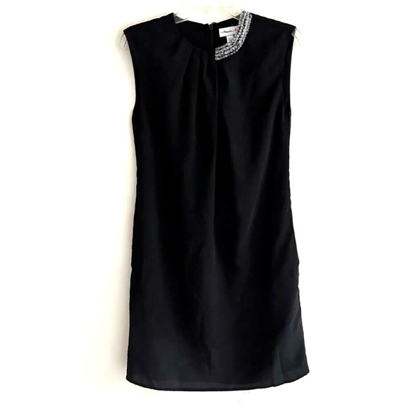 3.1 Phillip Lim | Women's Black Sleeveless Jewel Neck Sheath Dress Size XS - Picture 3 of 11